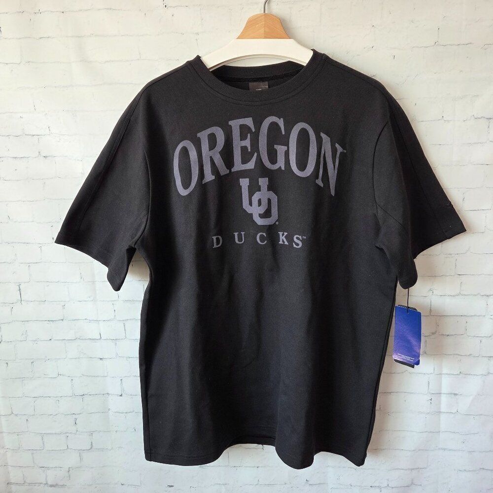 Oregon Ducks Tri Blend Tee Mens Size L NEW Heavyweight Fanatics Signature Black